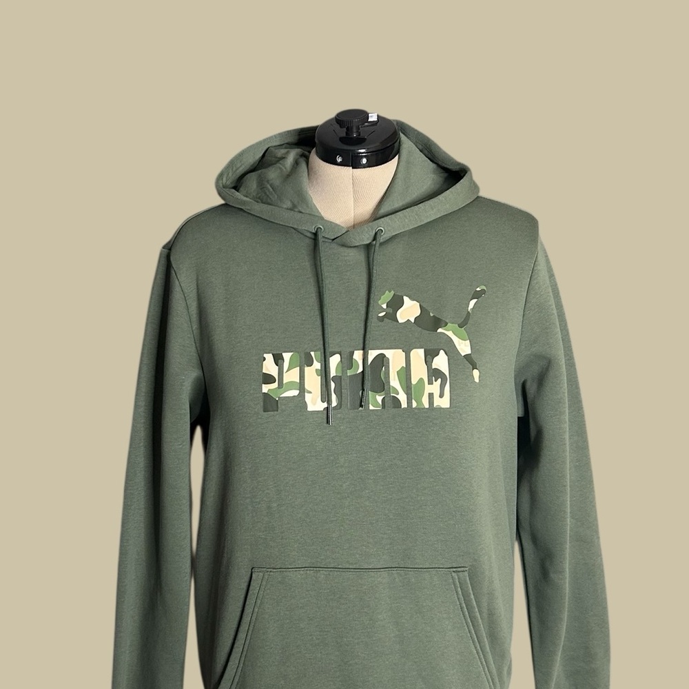 PUMA Green Hoodie for Women - Picture 1 of 5